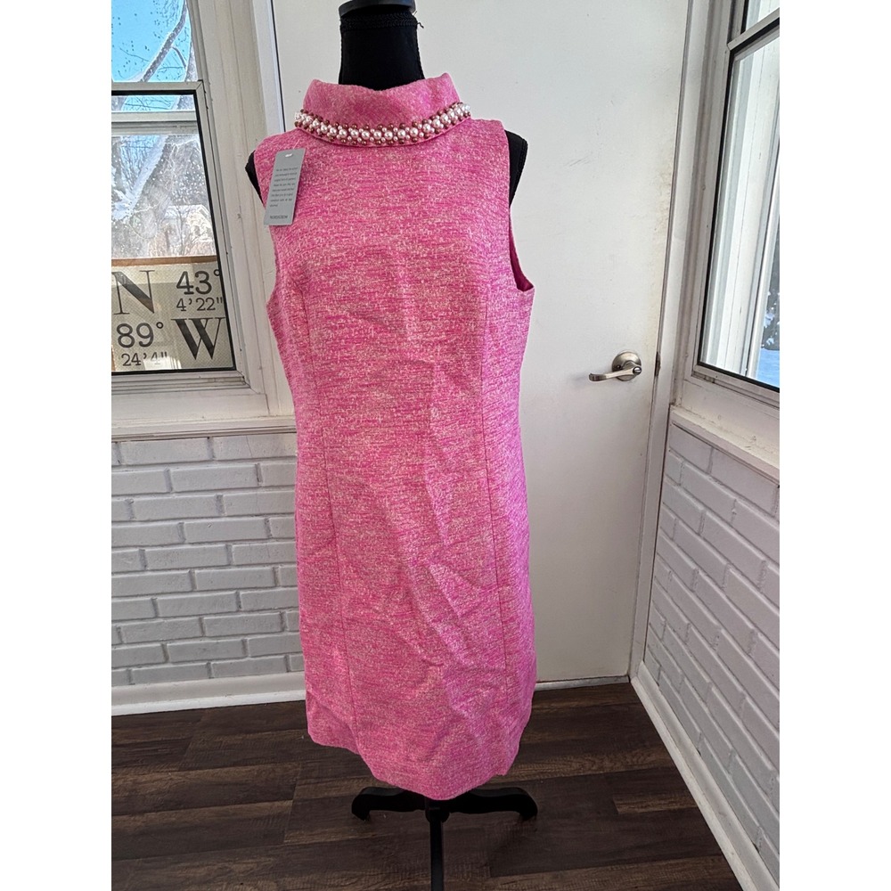 Lilly Pulitzer NWT Portia Beaded Sheath Dress 12 tweed classic preppy party - Picture 2 of 12